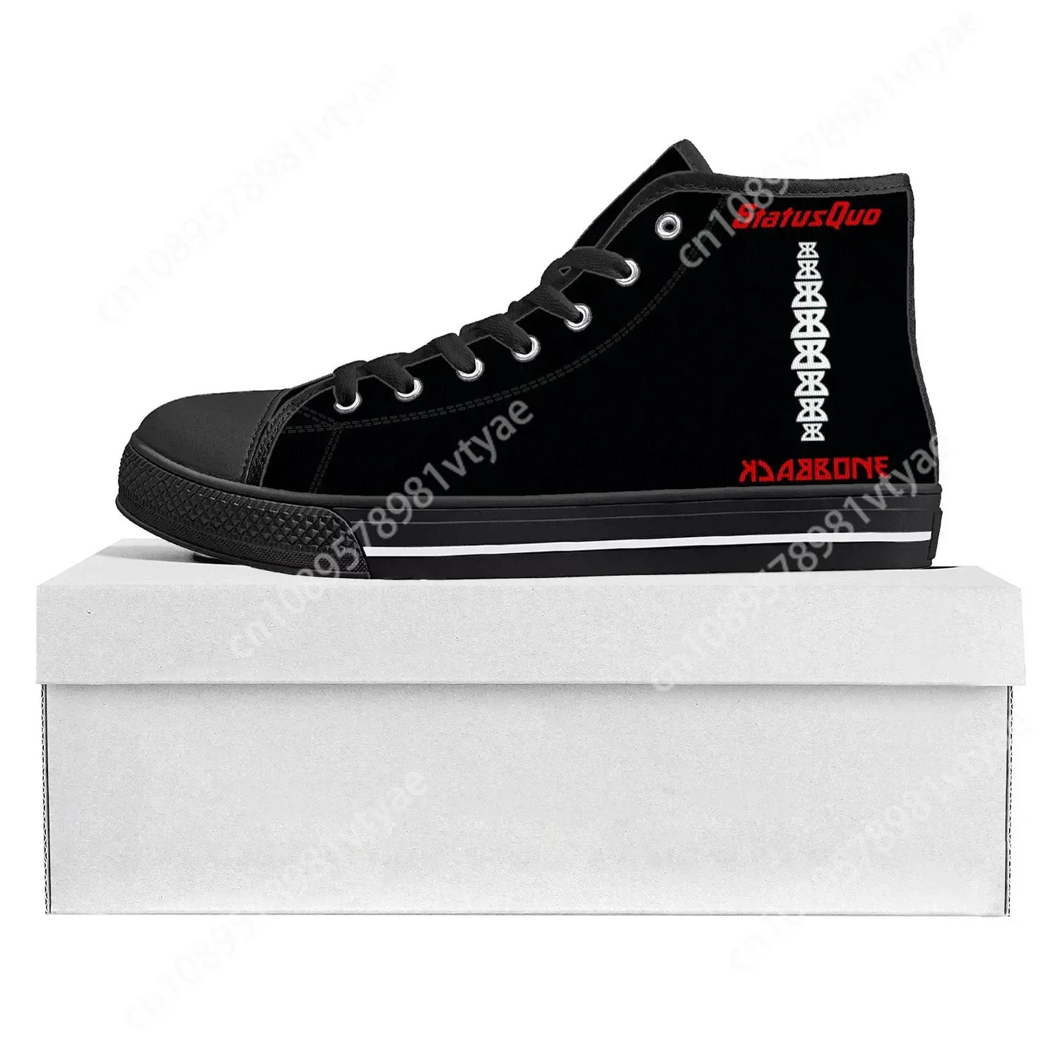 

Status Quo Rock Band Fashion High Top High Quality Sneakers Mens Womens Teenager Canvas Sneaker Casual Couple Shoes Custom Shoe