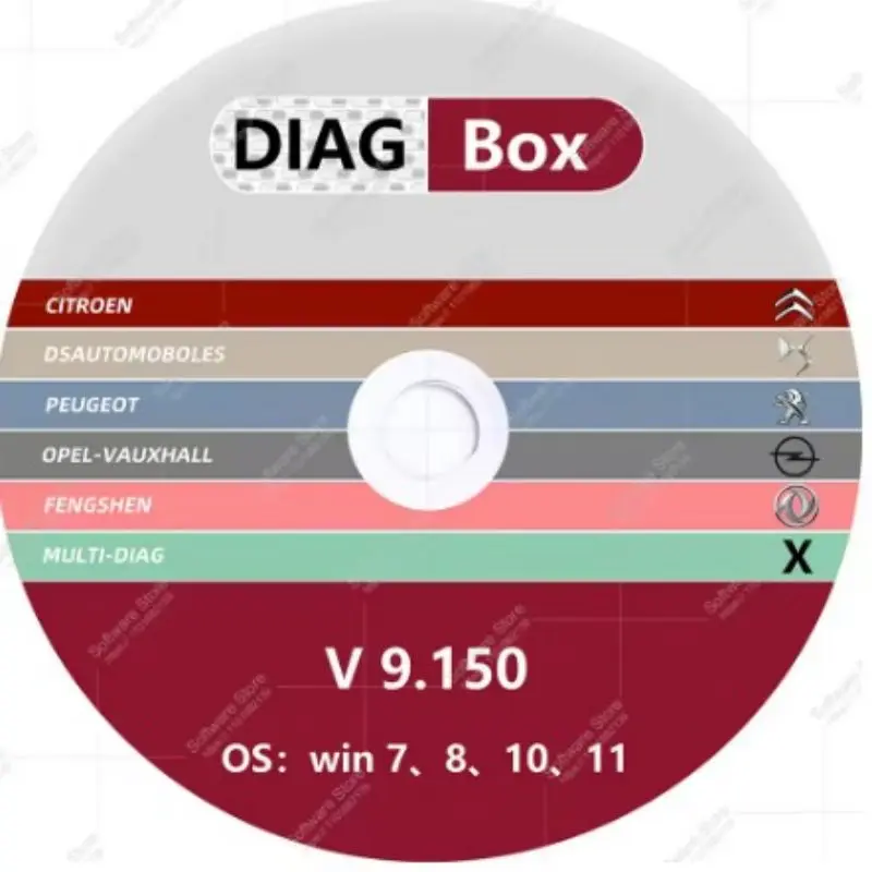 

Latest version 2026 Diagbox 9 150, complete diagnostic software for Citroën Peugeot PP2000, complete OBD2 programming tool in Fr