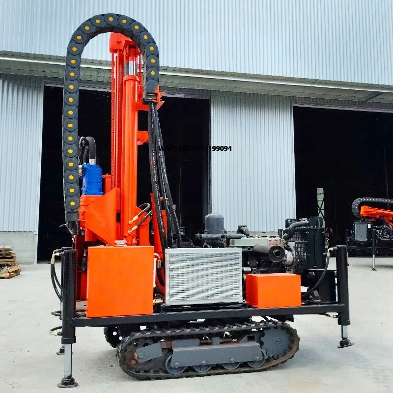 

200M Energy-Saving Small Portable Hydraulic Water Well Drilling Rig with Mud Pump