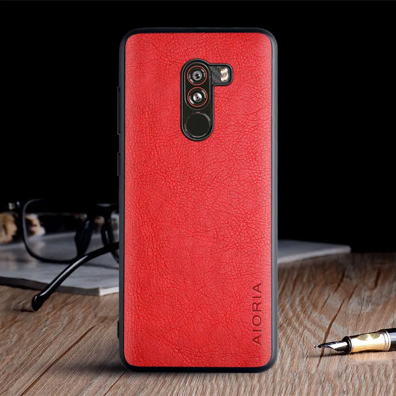Case for Xiaomi Pocophone F1 funda luxury Vintage Leather skin coque with TPU soft hard cover for xiaomi pocophone f1 case capa