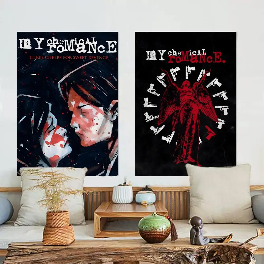 Rock Band My C-chemical Romance Tapestry For Indoor Outdoor Living Room Bedroom Patio Durable Versatile Decor All Weather Use