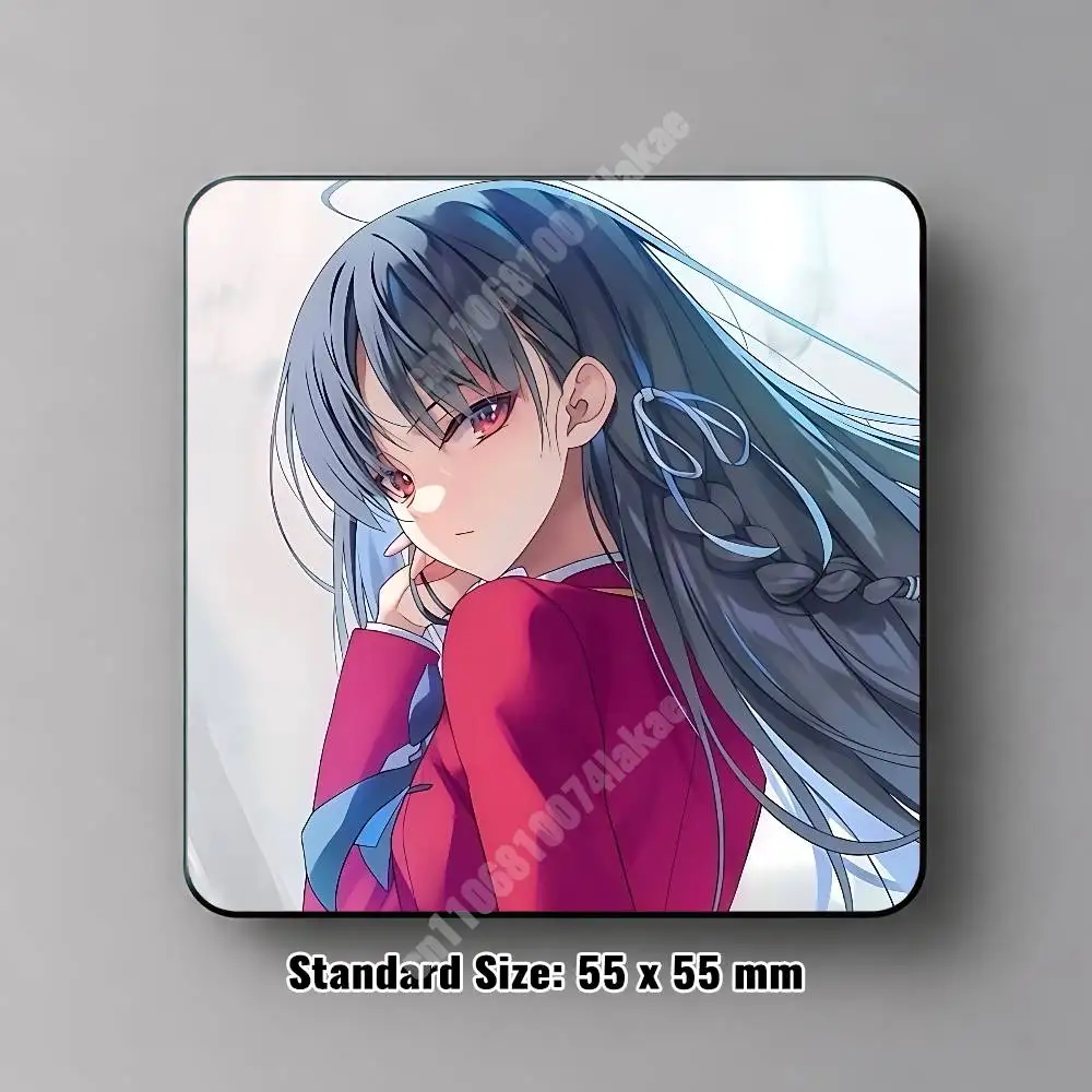 Horikita Suzune The E-Elite Classroom Magnetic Sticker Removable Fridge Decal for Metal Surfaces Magnet Label