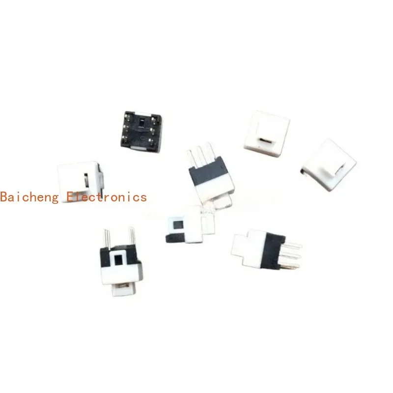 100PCS 7 * 7 double row self bouncing lock free button, 6-pin flat head button, touch switch, self resetting
