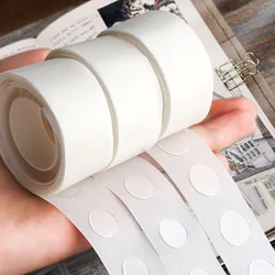 100 Stück/Rolle transparenter Punktkleber, abnehmbarer doppelseitiger Klebebandkleber für Paste, Sammelalbum, Tagebuch, Foto, Notizblock, Haushalt