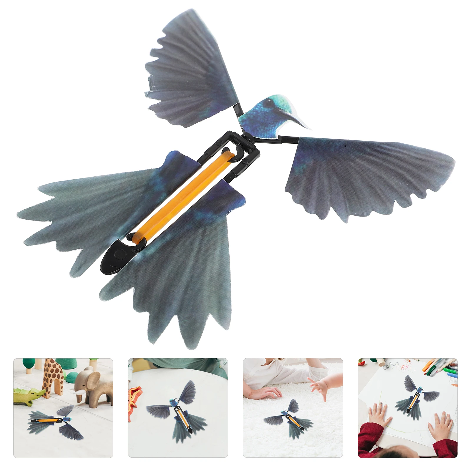 

10 Pcs Hummingbird Props Festival Flying Birds Funny Plaything Flight Toy Blue Toys