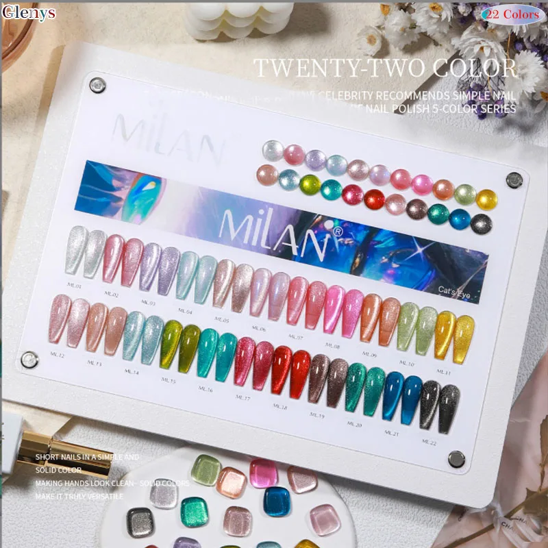 グレニーズ 22色 キャッツアイ ネイルポリッシュ ジェル ネットレッド ポップスター シャイン セミパーマネント イマージョンジェル カラーマッチングカード バニッシュセット