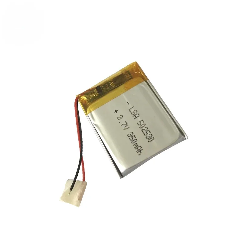 502530 Polymer Lithium Battery 300mAh 3.7V For Smart Wearables LED Indicators Bluetooth Speakers