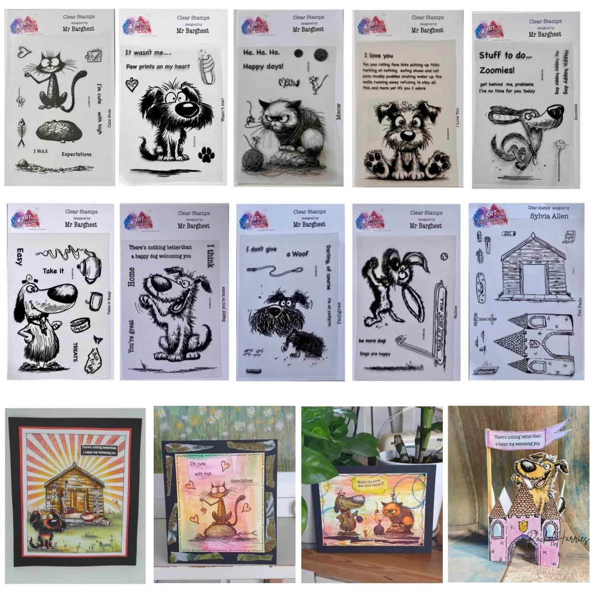 

Barghest Collection Animal House Metal Cutting Dies Clear Stamps for DIY Greeting Card Scrapbook Craft Decoration 2024 Arrival