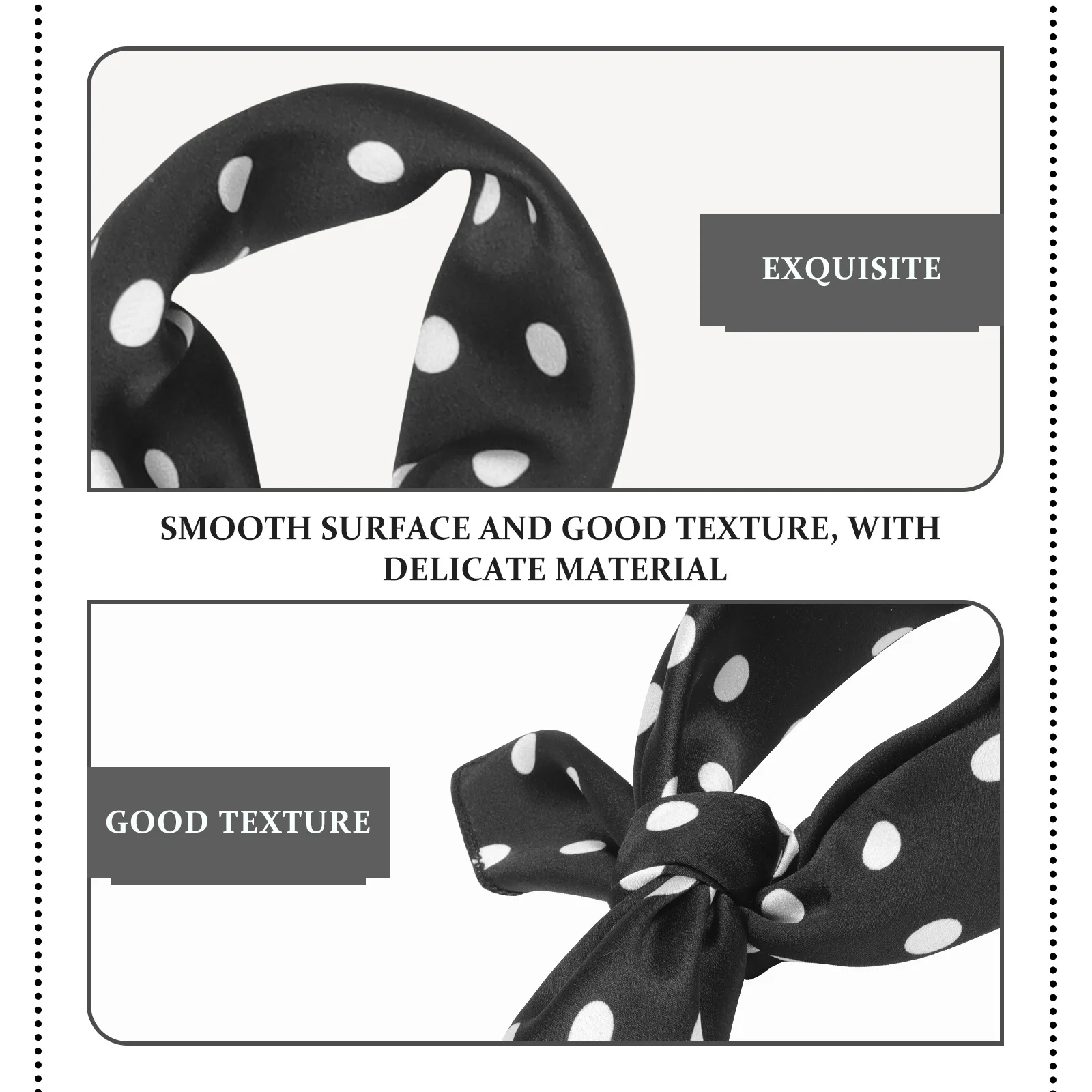 4 قطعة خمر البولكا نقطة الحرير للنساء ساحة وشاح الرأس الشعر التفاف موضة وشاح للرقبة عمامة شال الساتان هيرباند متعددة الاستخدام