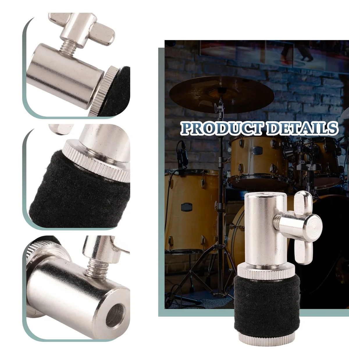 SLQZT Frizione Hi-Hat in lega per supporto per piatti Hi Hat Parti e accessori per strumenti per percussioni per batteria jazz