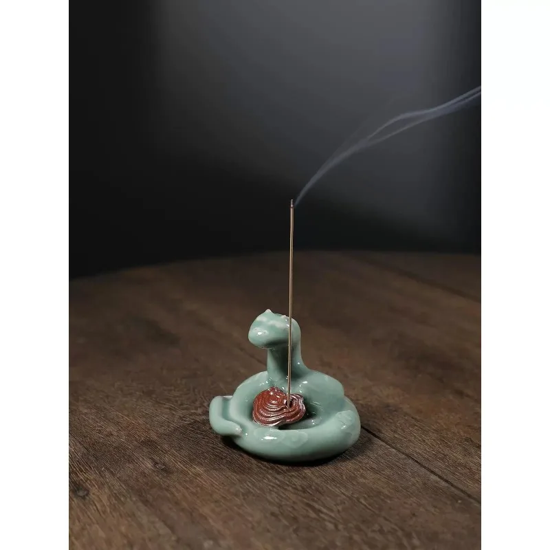 2025 limited tea pet snake jewelry incense insert nails to play with desktop snake ornament