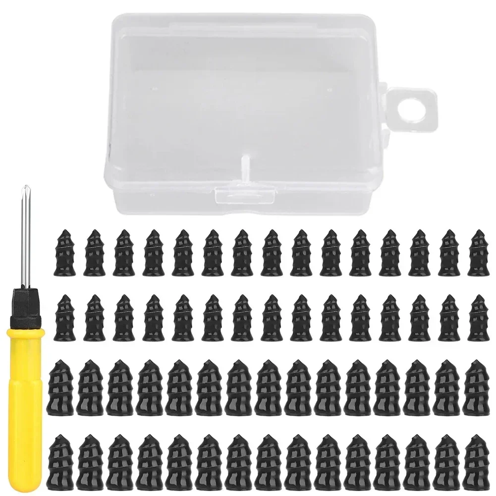 saving DIY Tire Repair Nail Set 61PCS Easy and Effective Patching Car Vacuum Tool with Rubber Screws and Screwdriver