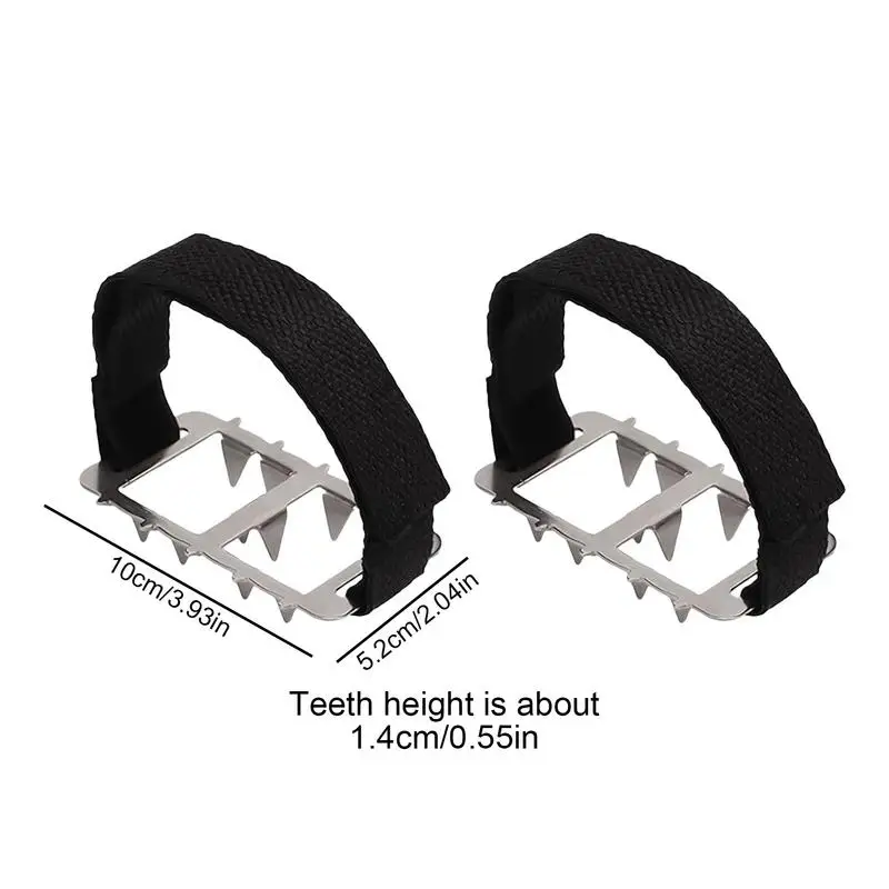 Schnees pitzen für Schuhe rutsch feste Schuh Eis klampen Schnees chuh greifer 2x Eis klampen für Schuhe und Stiefel Schnee Eis Winter Wanderschuhe