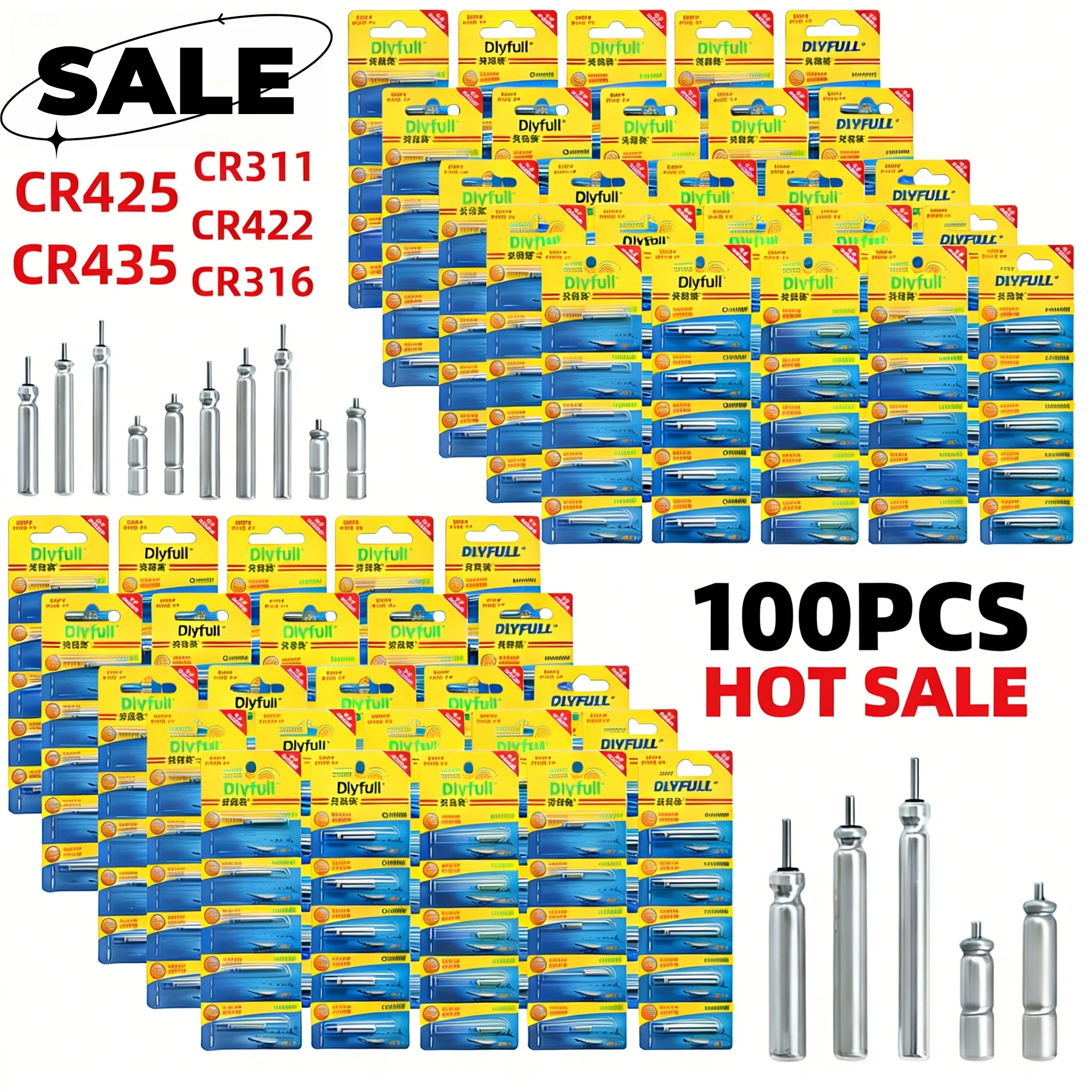 NEW 100pcs 3V CR435 CR322 CR311 CR316 Floats Luminous Electr