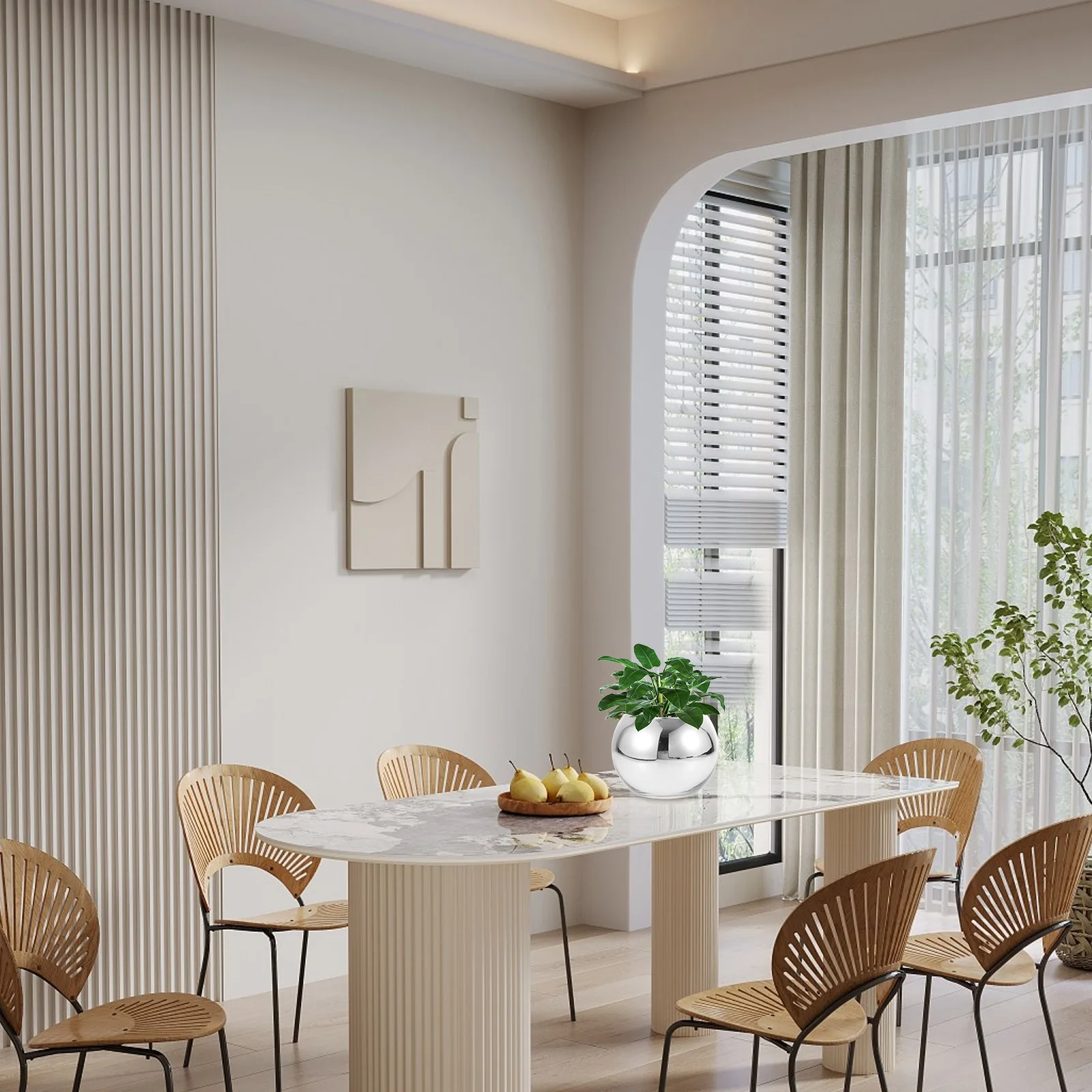 

Glass Flower Vase Bouquet Arrangement Decorative Holder Pot Table Centerpiece Home Decor Floral Arrangement Vase