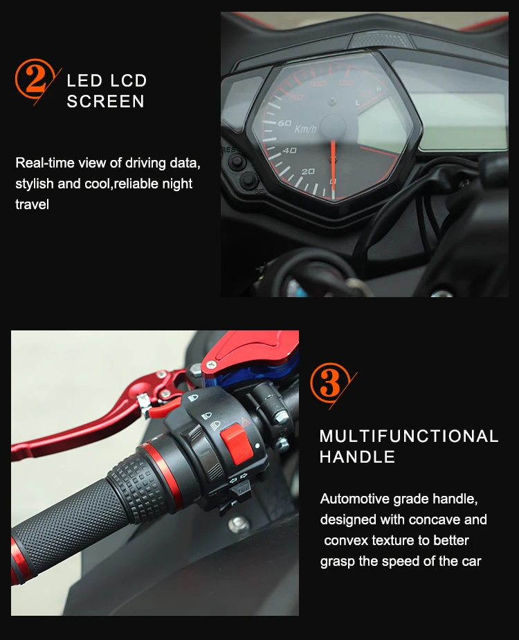 كاليكو ماركة 72 فولت 105Ah 12000 واط بطارية ليثيوم عالية السرعة سكوتر بموتور كهربائي دراجة نارية جبلية على الطرق الوعرة مركبة #5