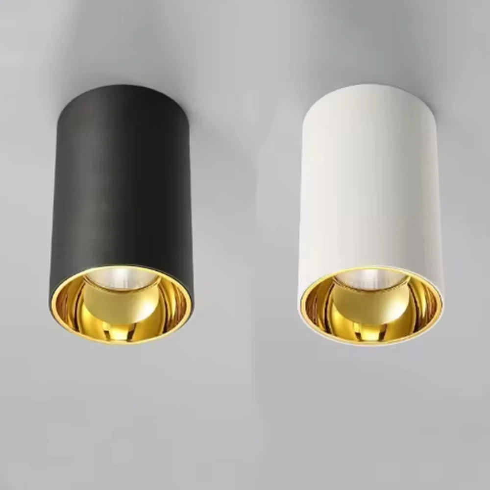 Dimmable Surface Mounted LED COB Ceiling Light 7W-27W AC110V/220V Downlight Warm / Cold White Spot Light Home Lighting