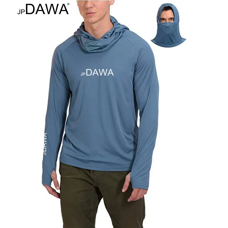 JP Dawa-Vêtements de protection solaire pour homme, moustique, vert, respirant, randonnée, pêche, plein air, été, nouveau