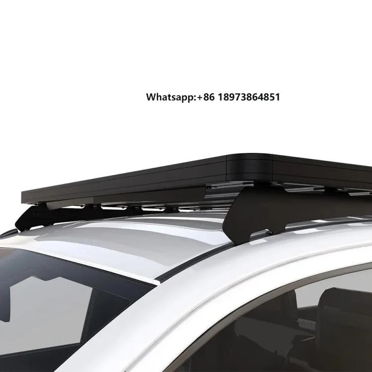 

For Tundra Double Cab 2007-2021 Roof Rack Kit Aluminum Steel 4x4 OffRoad Roof Platform Luggage Rack Cargo-Carrying