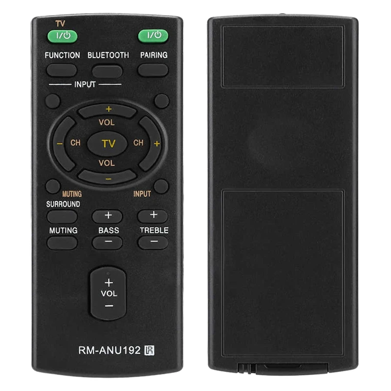 RM-ANU192 Bluetooth Speaker Sound Bar Remote For Sound Bar SACT60BT SS-WCT60 SSWCT60 HT-CT60BT HTCT60BT SA-CT60BT