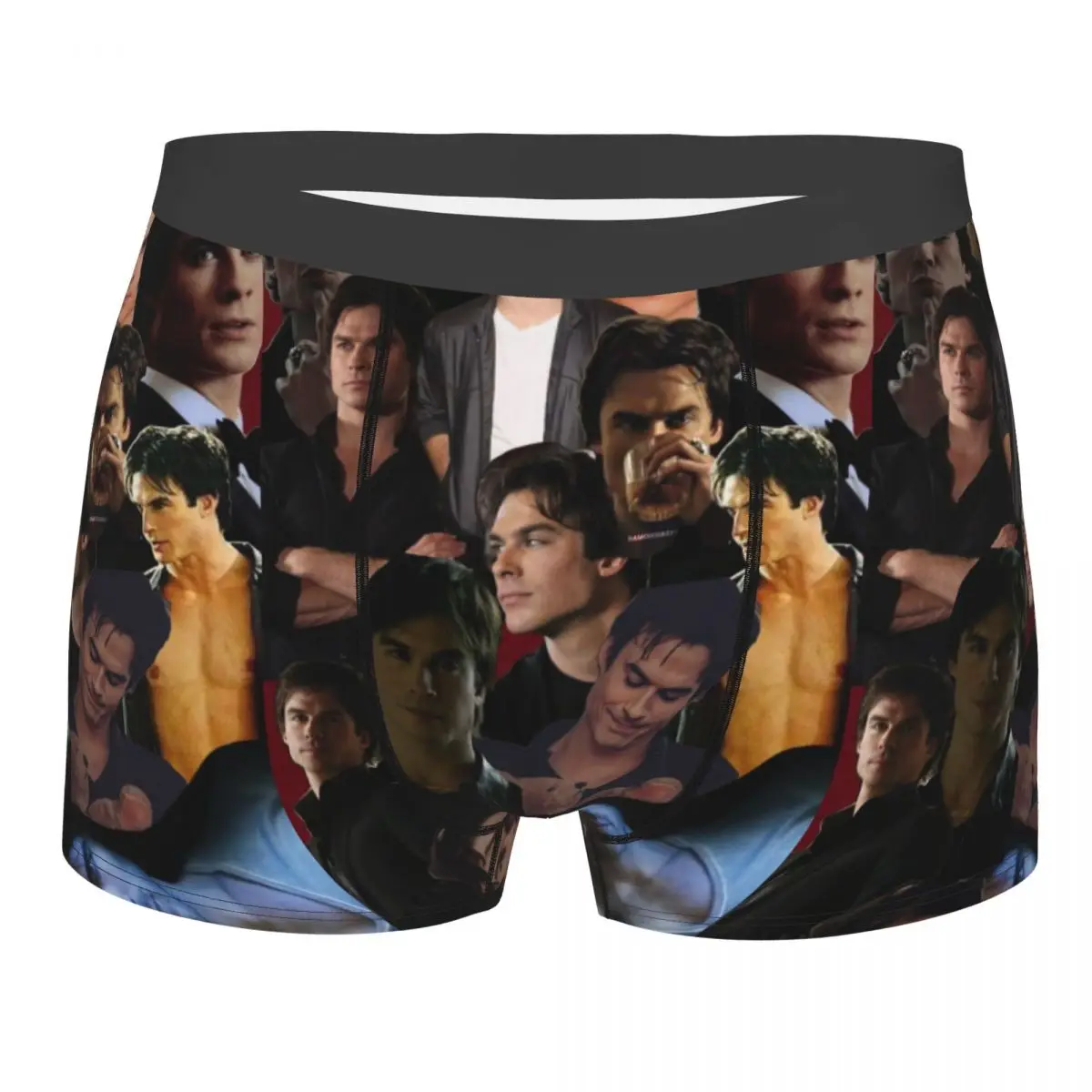 Damon The Vampire Diaries TV Show Man's Underwear, Highly Breathable printing Top Quality Gift Idea