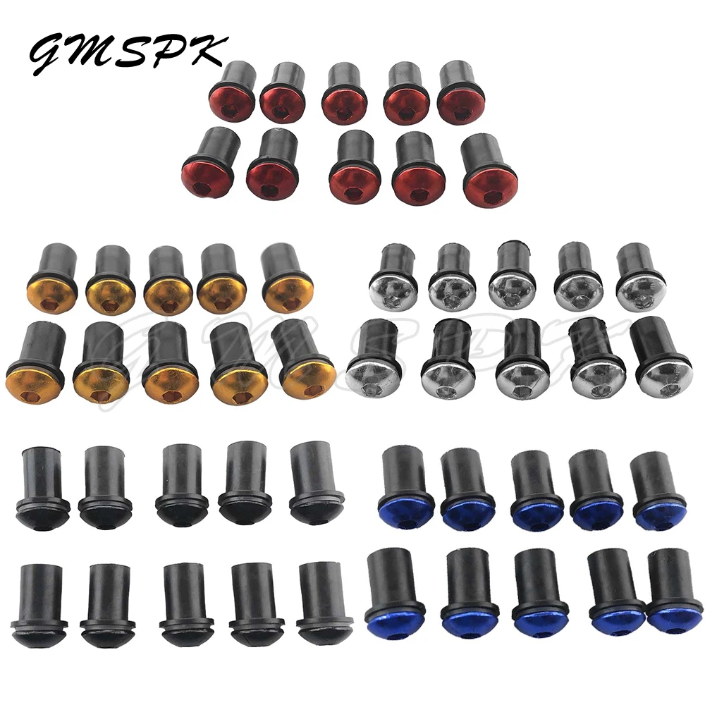 

10X Motorcycle M5 Windscreen Screws Windshield Bolts Fastener Nuts Kit Fit for Honda CBR 600 F4i CBR650R CBR 900 929 954 1000RR