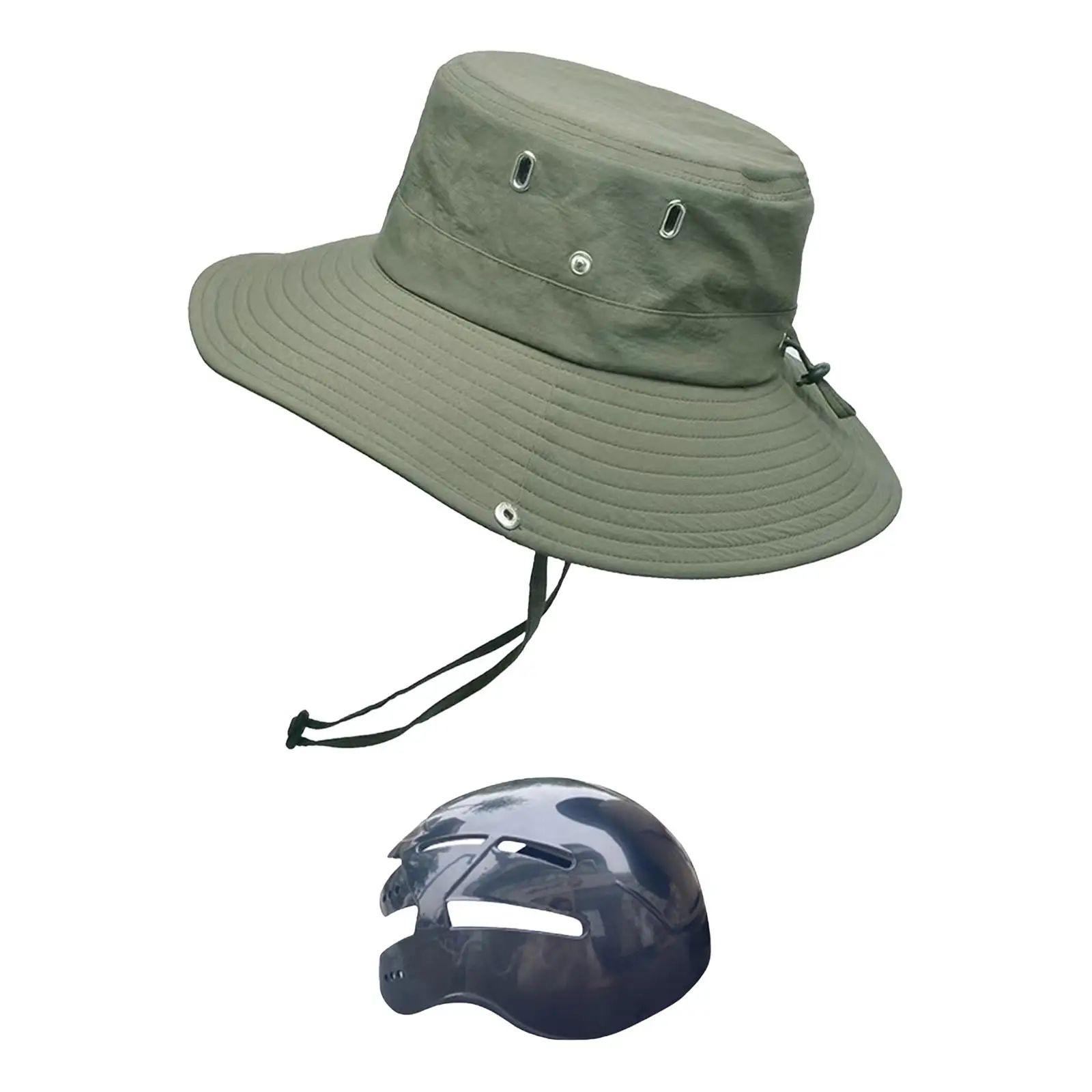 Bucket Hat with Strings Headwear Sun Hat with Strap Fisherman Hat for beach