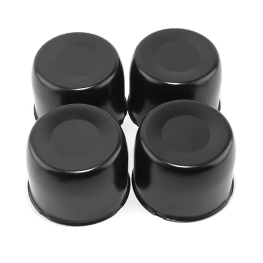 

Stainless Steel Push Through Center Caps 4.9" for Trailer Truck Rv Wheel Rims Chrome Trailer Hub Cap 3.66" Hight 4 PCS Wheel Ce