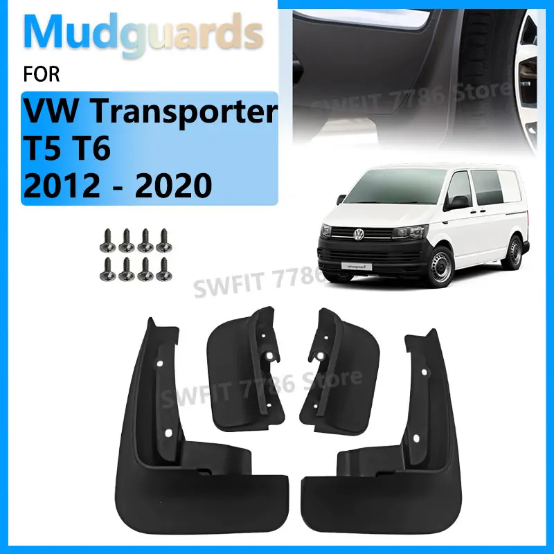 

4x автомобильные брызговики для Volkswagen VW Transporter T5 T6 2012-2020 Caravelle Multivan, внешние брызговики, брызговики, часть крыла