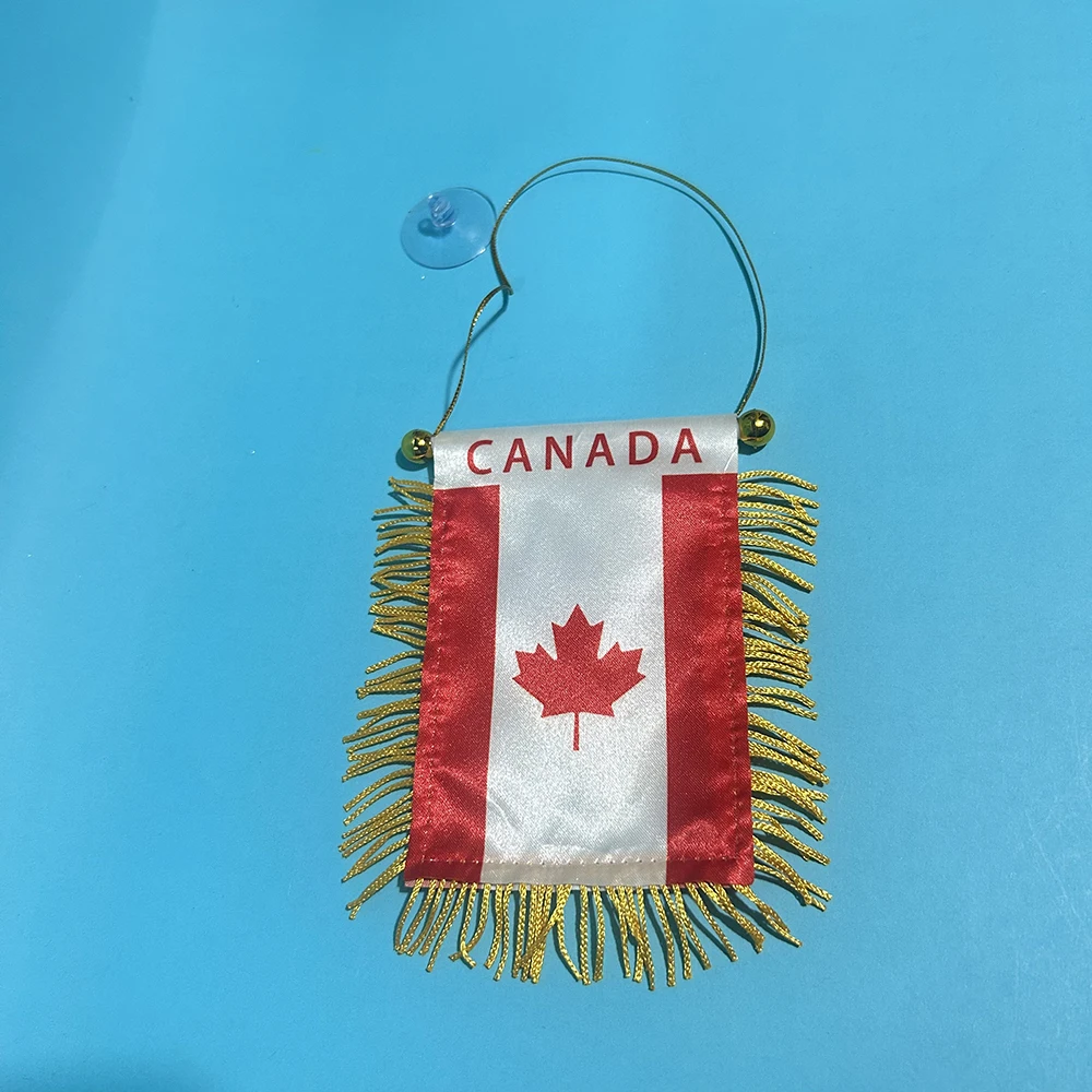 SKY FLAG Bandera de Canadá para ventana de coche, poliéster doble cara - imagen 4