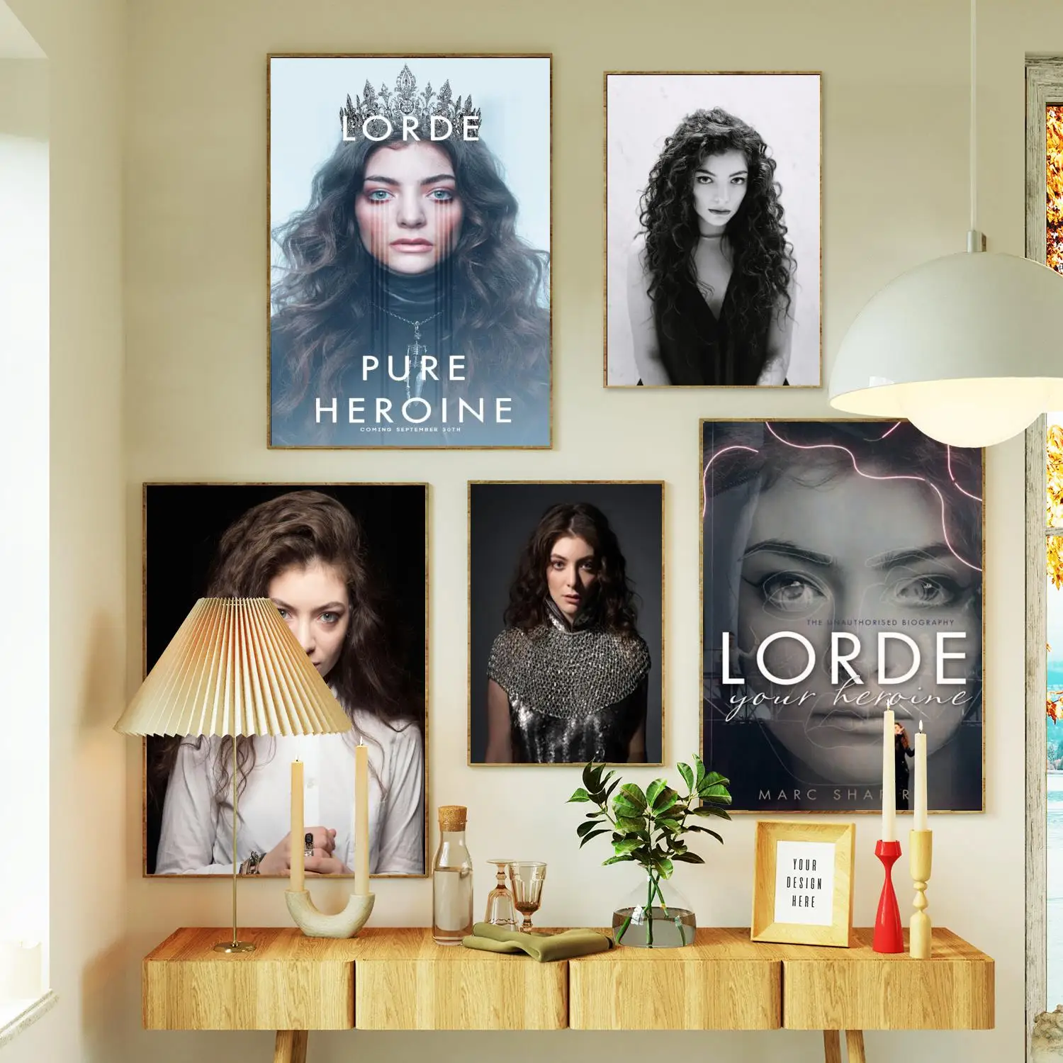 lorde Singer Canvas Painting Poster Prints Wall Art Poster For Modern Family Living Room Home Decor