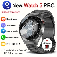 For Huawei New GT5 Smartwatch Men Outdoor Sports Full Screen Touch 24 Hour Heart Rate 100+ Sports Mode Bluetooth Call Smartwatch