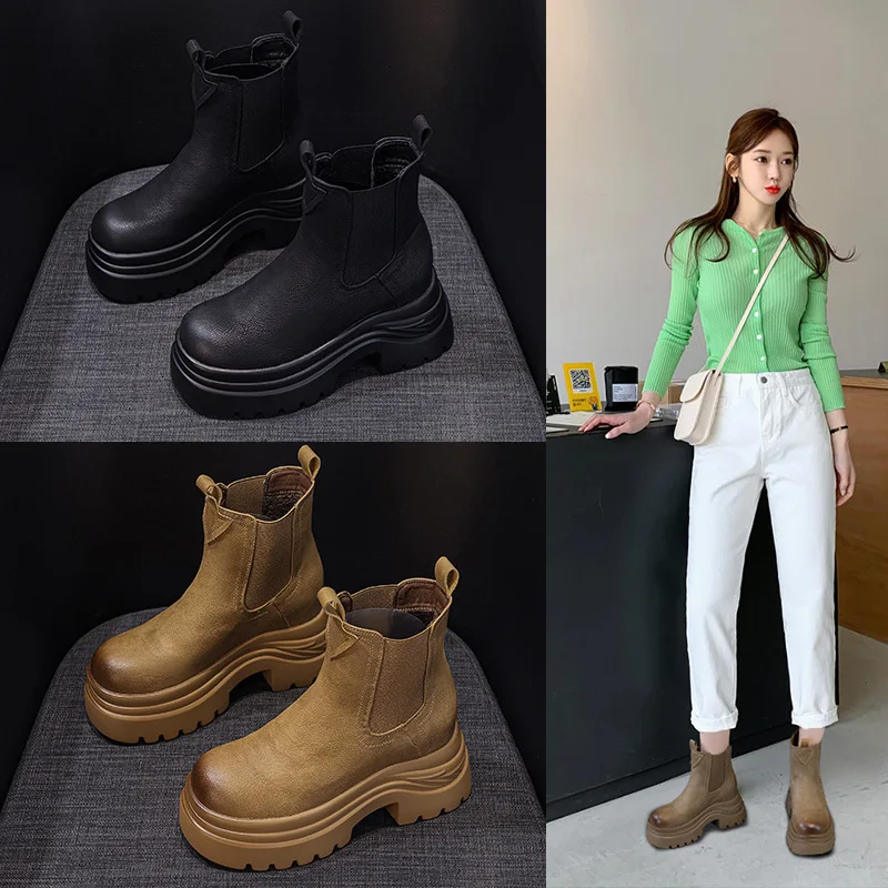 

Женские зимние ботинки на высоком каблуке с теплой флисовой подкладкой, утепленные, с круглым носком, на молнии сбоку