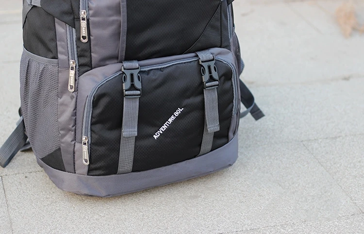 Outdoor 80L Large Capacity Waterproof Camping Hiking Backpack Men Women Trekking Climb Travel Luggage Bag Oxford Cloth Rucksack
