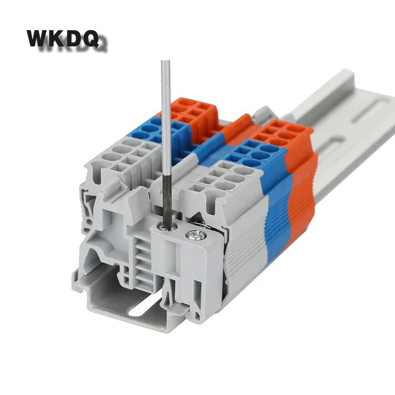 10Pcs E/UK E/UK-2 WKF35 End Clamp Mounting on NS35 DIN Rail Terminal Block Stopper Accessories Supporting Ends of Termin Bracket