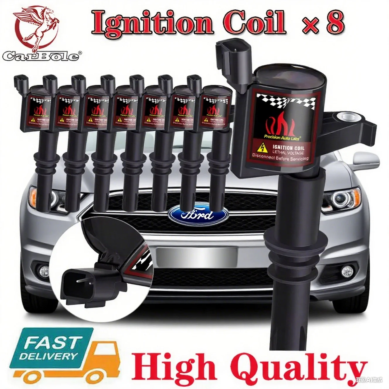 

For Ford F150 F250 F550 2004 2005 2006 2007 2008 5.4L V8 6.8L V10 High Quality New DG511 Ignition Coil8 PCS Ignition Coils Pack