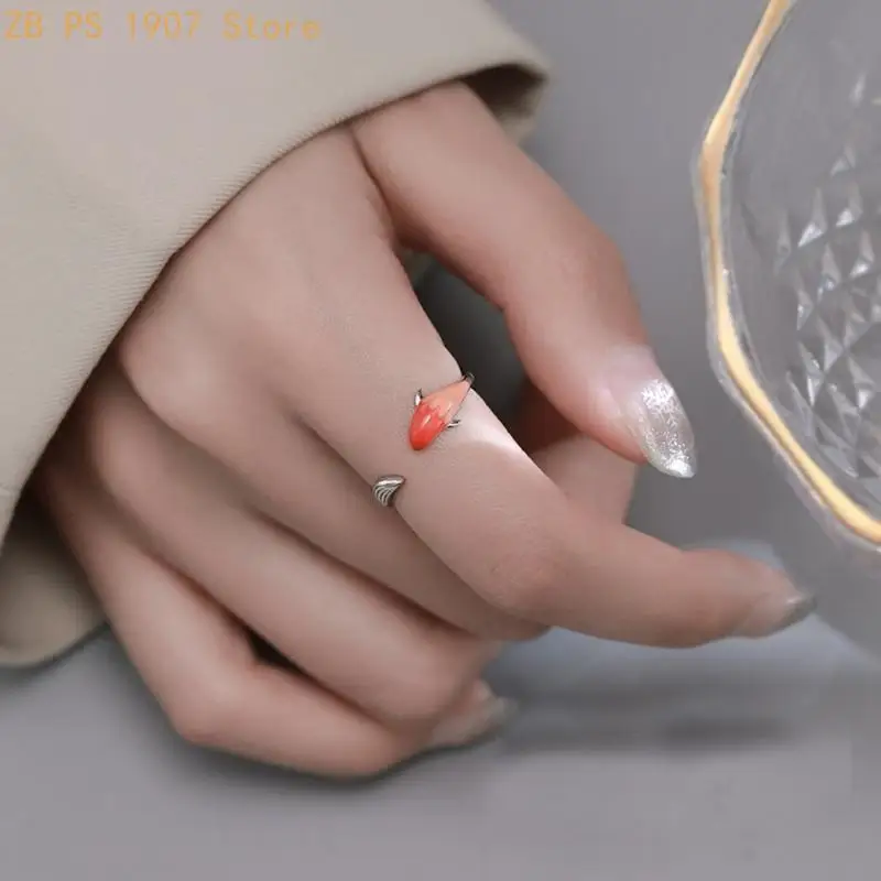 Chinese Rings Irregular Kois Fish Shapes Rings Statement Jewelry for Women 55KA