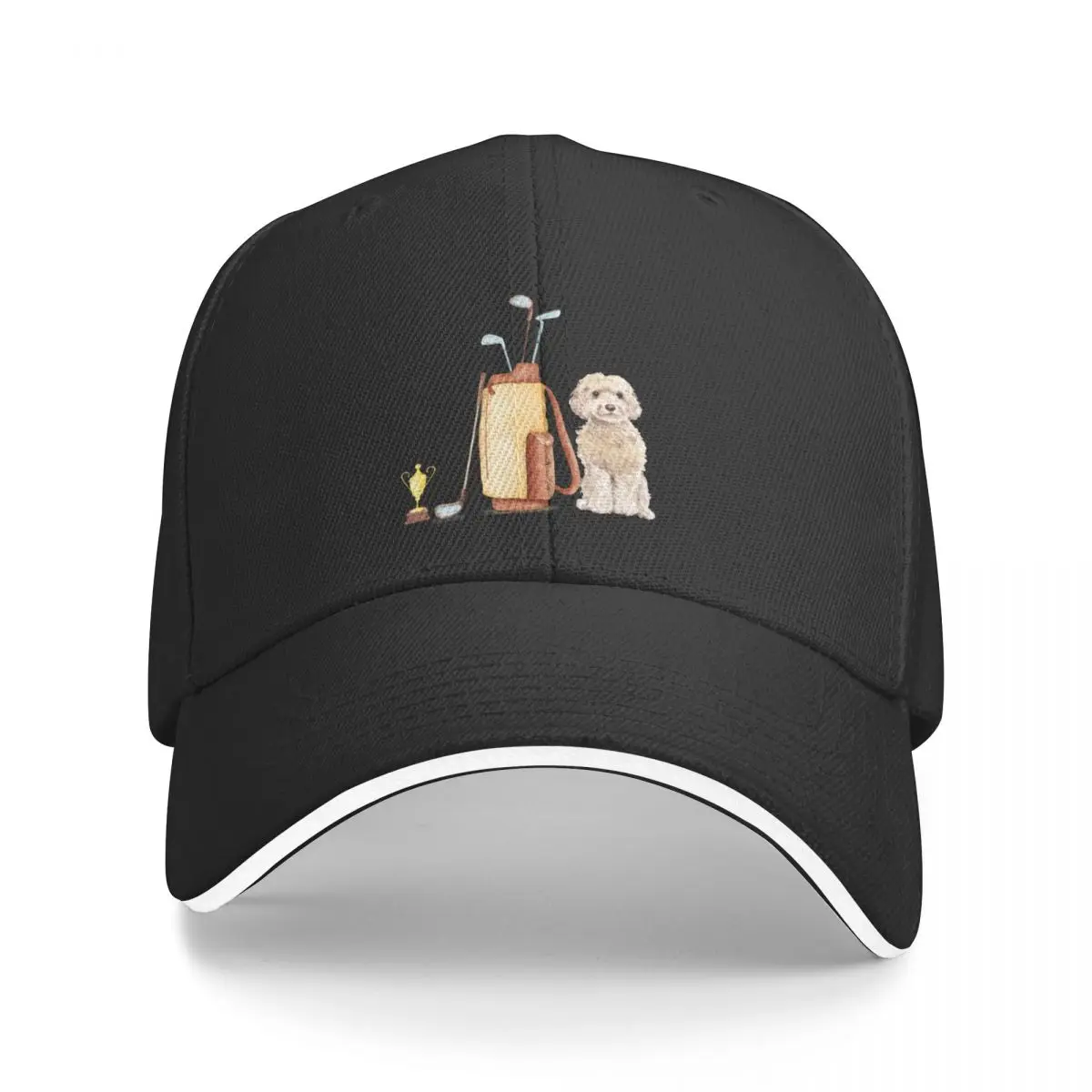 Labradoodle,Cockapoo, Golden Doodle Golf Fan Baseball Cap Beach Bag New In The Hat Trucker Cap Hats For Men Women's