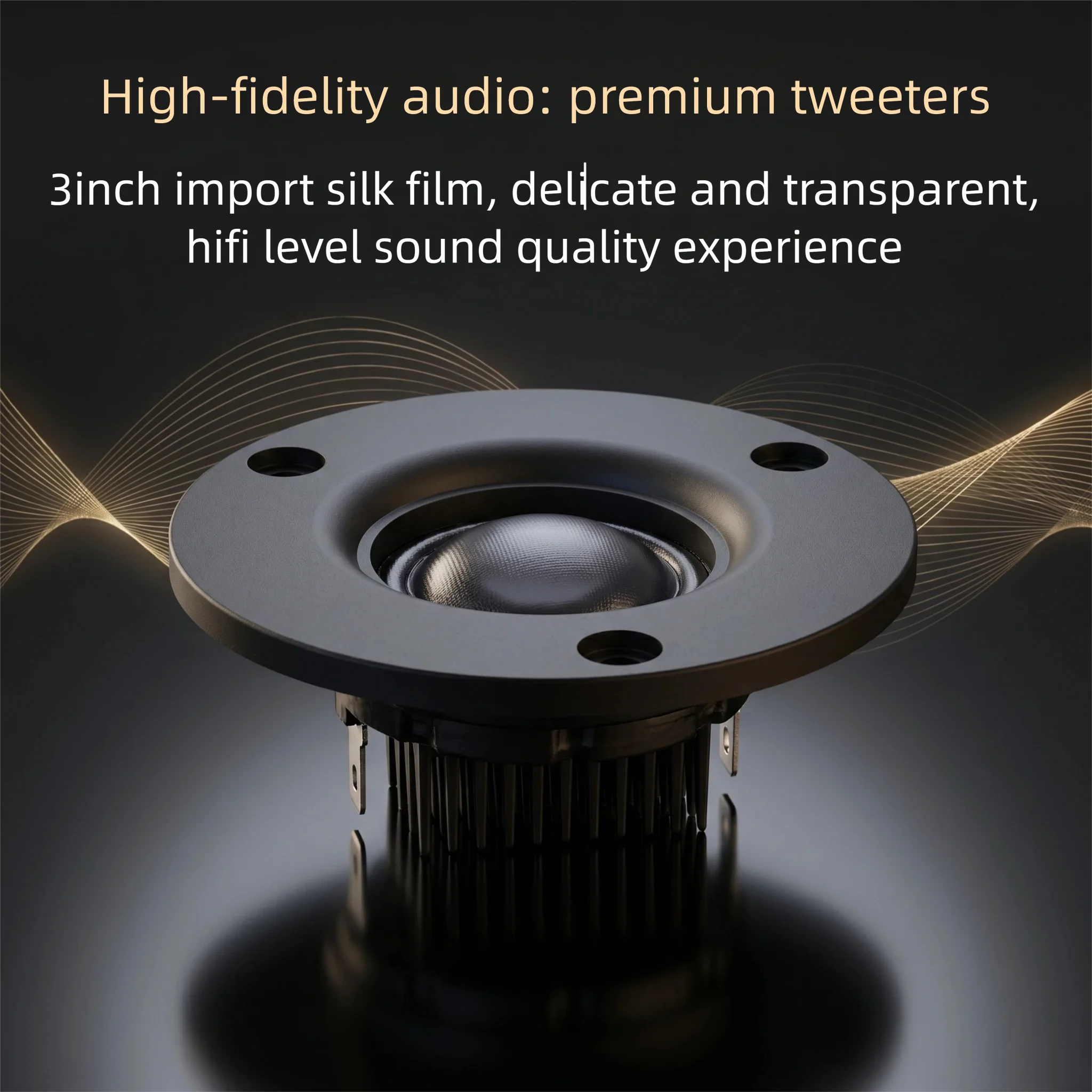 HIFIDIY LIVE 2.5~3 Inch Tweeter Speaker Unit Neodymium Silk membrane 6 OHM 30W Aluminum radiator ATreble Loudspeaker NE74A/70/66