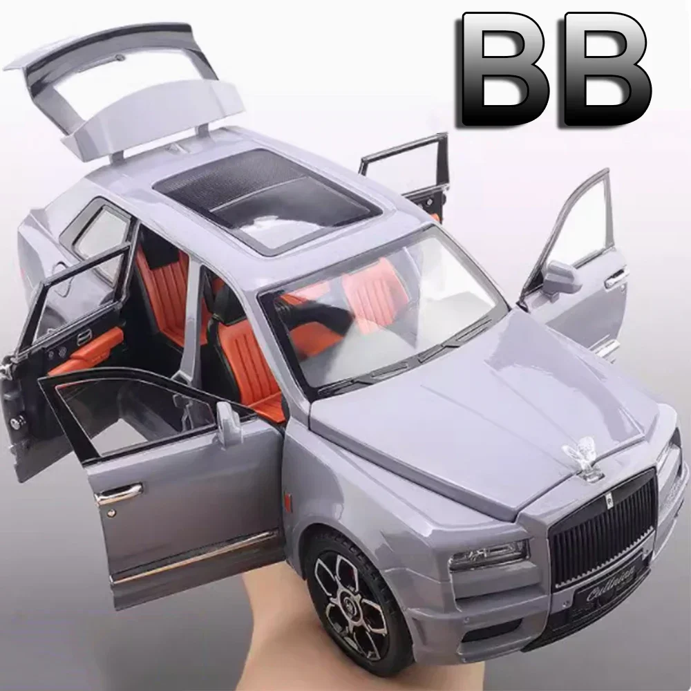 1:20 ロールスロイス カリナン BBモデル おもちゃの車 合金ダイキャスト SUV サウンドライト ドア開閉 プルバック シミュレーション車両 男の子向けギフト