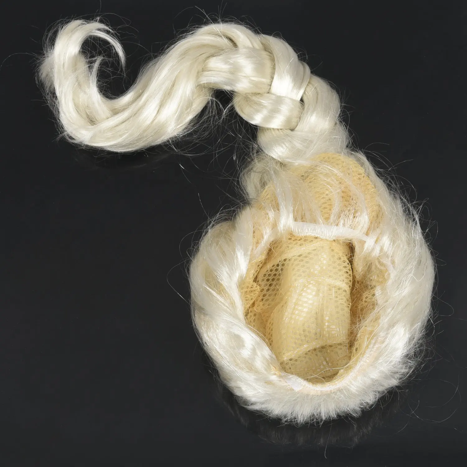 Linda peruca adulta trança dourada clara vestir-se