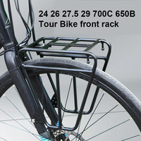 26 27.5 inch 700C Bike front rack for escape Hard fork melon bike road travel bicycle front side bag shelf side hanging bag rack