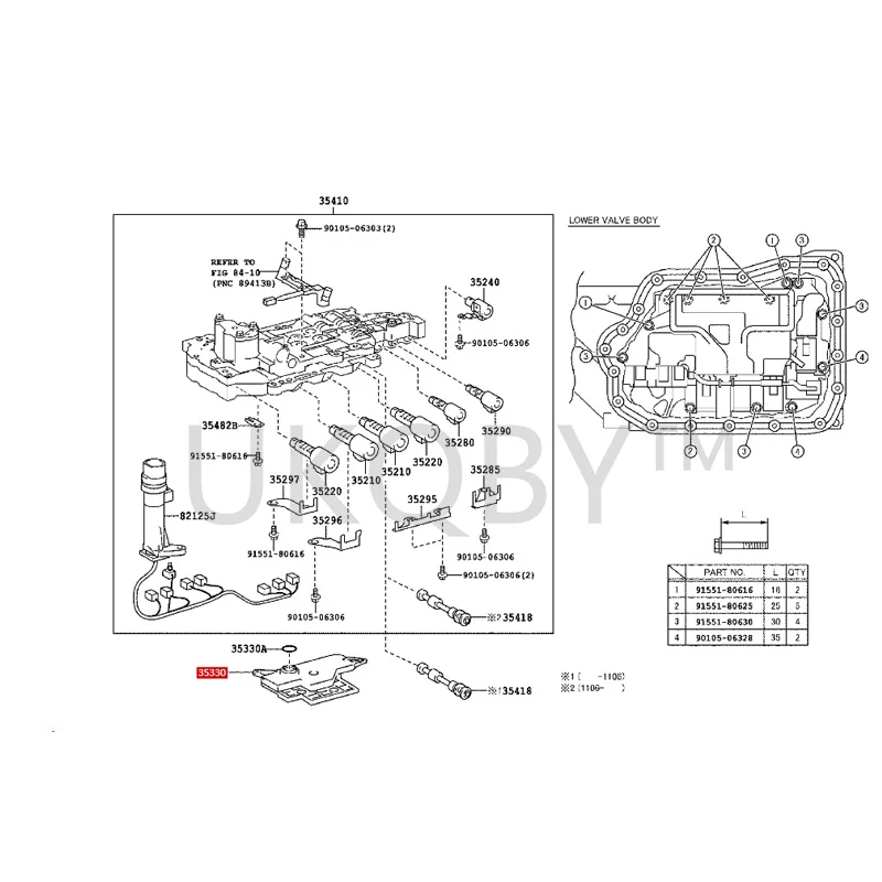 3533073010 To yo ta Visa Highlander Jieluchi Camry RAV4 proudly released Valve body oil filter screen assembly