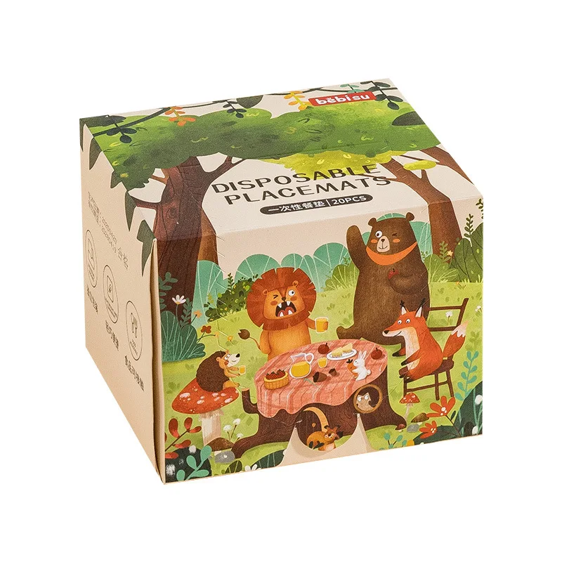 مفارش أطباق للاستعمال مرة واحدة للرضع والأطفال الصغار، سجادات طاولة للأطفال مقاومة للزيت للاستخدام المنزلي، والرمي اليومي #5