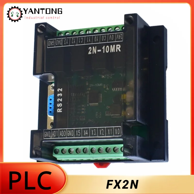 PLC Programmable Logic Controller Lndustrial Board Fx2n-10/14/20/24/32/mr/mt Serial Programmable Simple 2-channel Analog Input