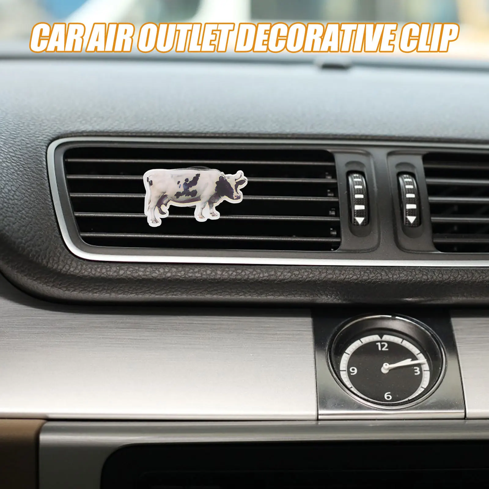 

Car Air Vent Clip Cow Shaped Aroma Diffuser Creative Car Interior Decoration Auto Vent Freshener Outlet Decor Dashboard