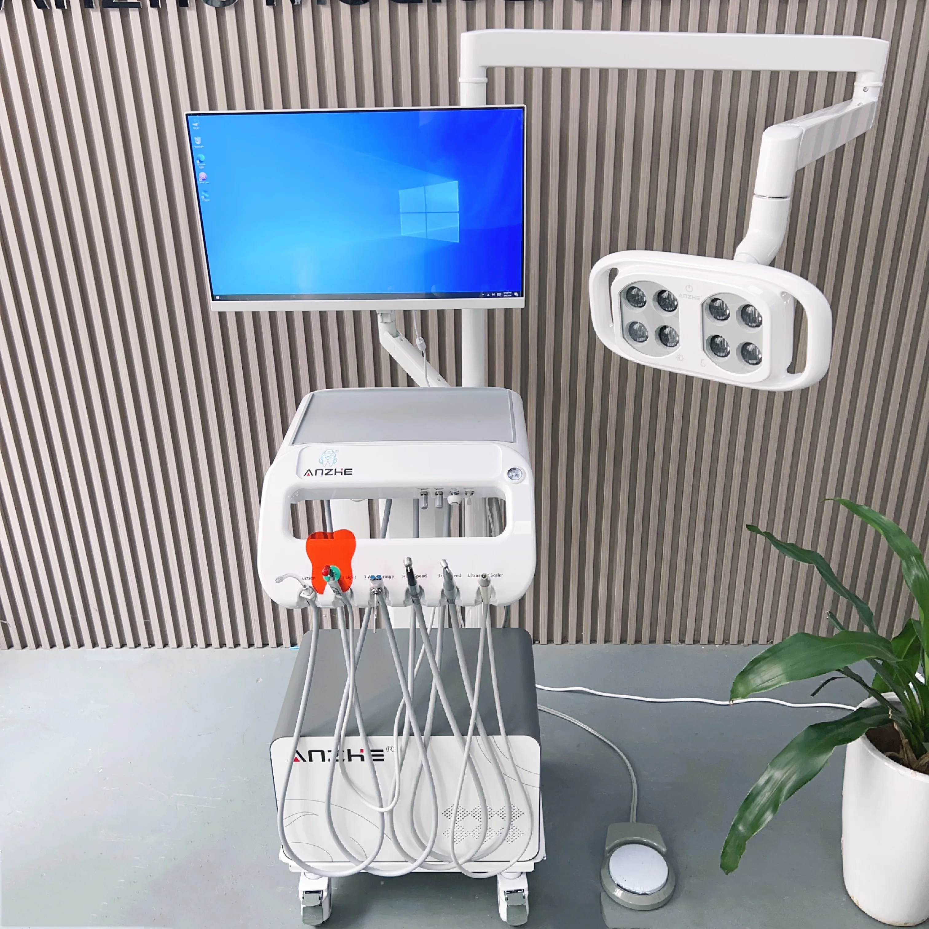 Professional Pets Factory Animal Operation Trolley Dog and Cat Vet  Mobile Cart Pet Teeth Treatment Machine