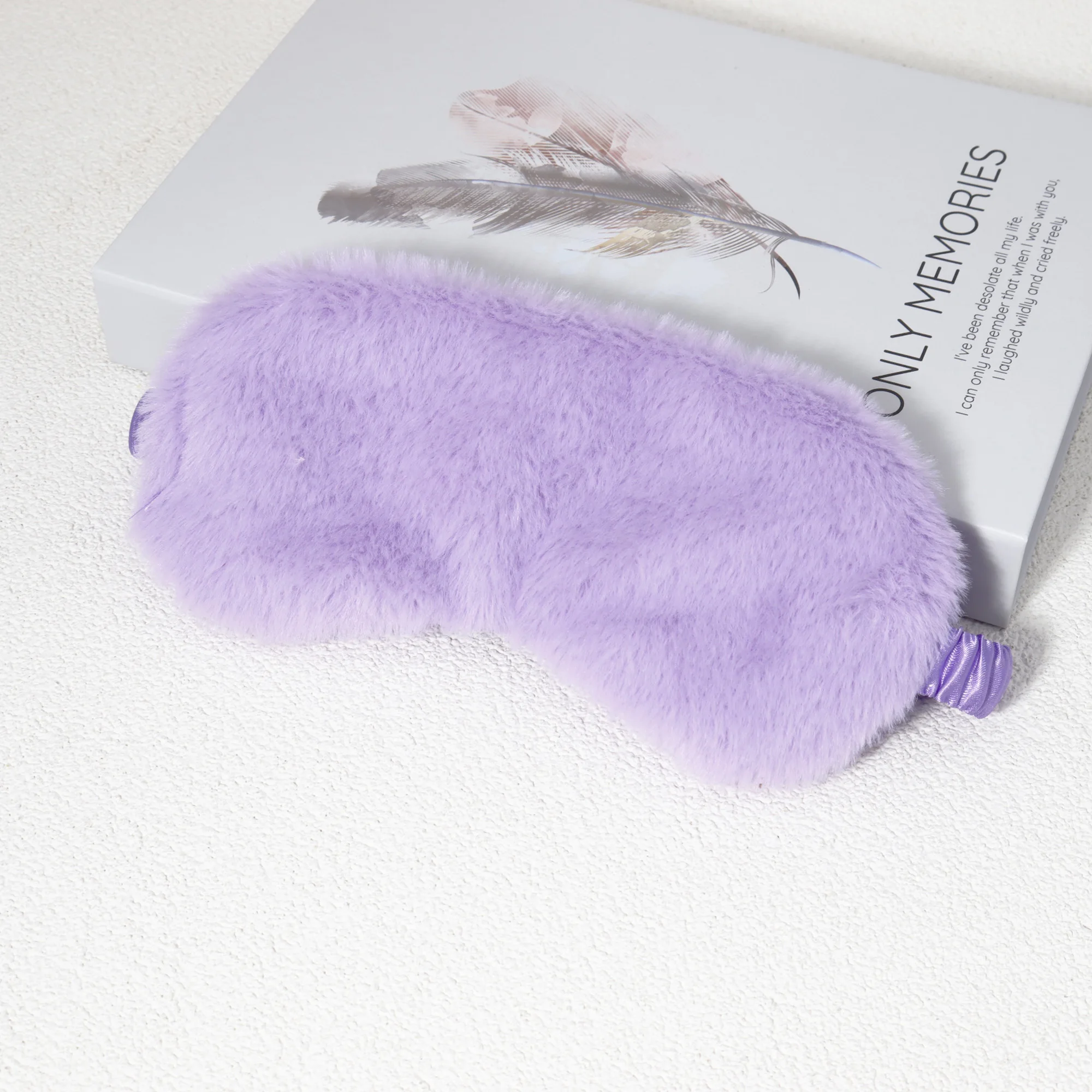 1 ソフトプラッシュアイマスク - 快適な遮光アイマスク、通気性があり快適なアイマスク布、本物の髪のかつらに特別な