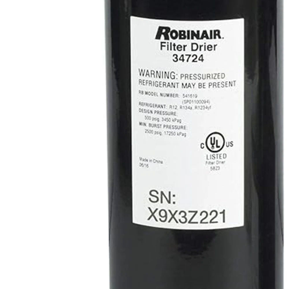 

Robinair 34724 A/C Recycling Filter-Drier Spin-On Filter, Black