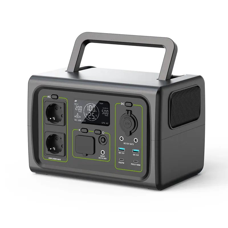 

2025 hot sale Pure Sine Wave Ups Solar Power Station 512Wh 230v Outdoor Portable Generator Camping Battery